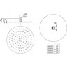 Верхний душ IDEAL STANDARD IDEALRAIN LUXE B0386MY, Ø 400 мм